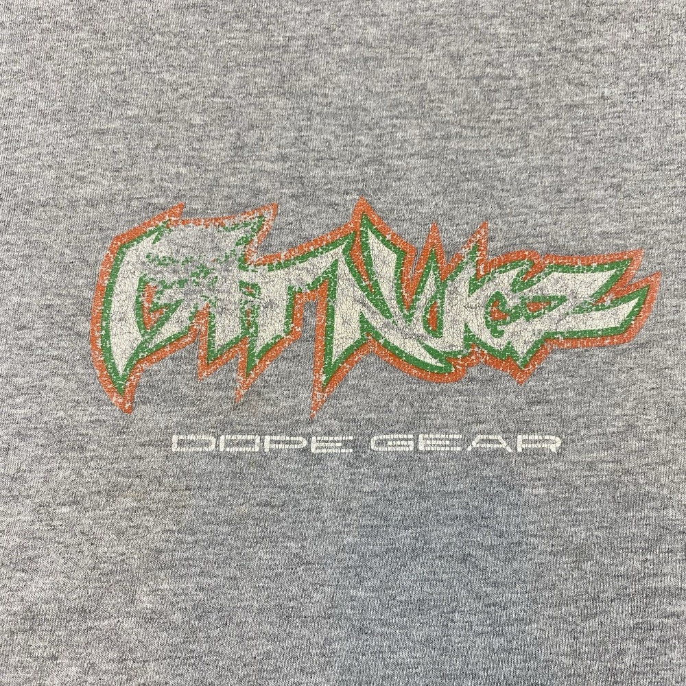 Vtg 90s Y2K Fat Nugz Dope Gear Shirt XXL Alstyle AAA Tag Weed Cannabis Streetwea